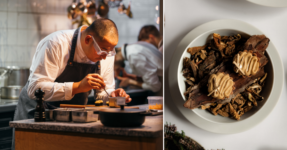 Taz Sarhane cooking at Cycene